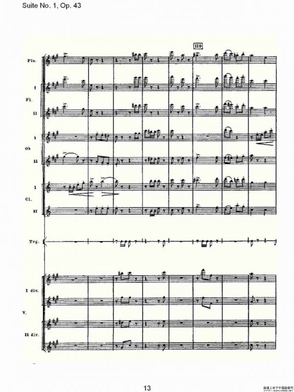 Suite No.1, Op.43 第一套曲,Op.43第四乐章