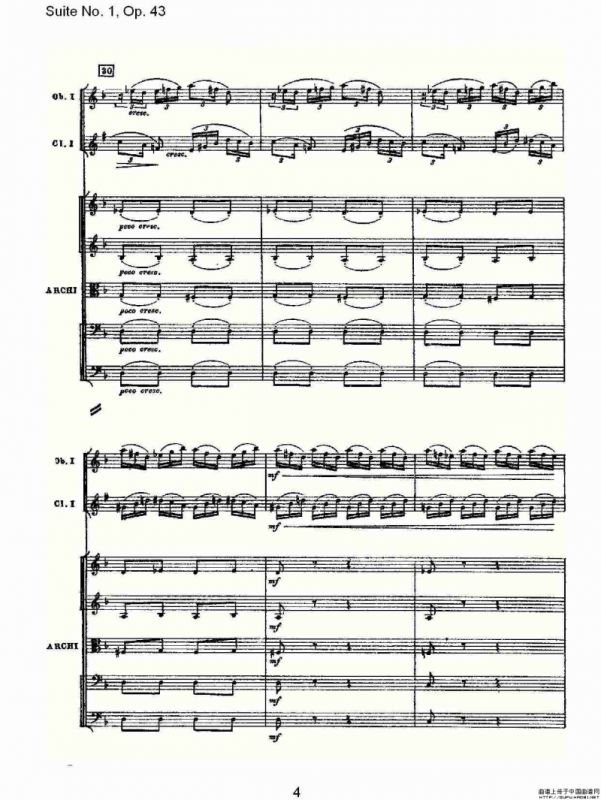 Suite No.1, Op.43 第一套曲,Op.43第三乐章