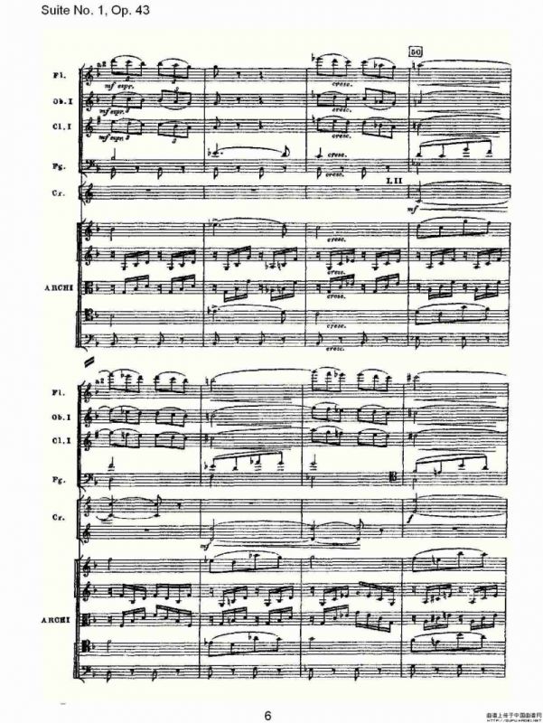 Suite No.1, Op.43 第一套曲,Op.43第三乐章