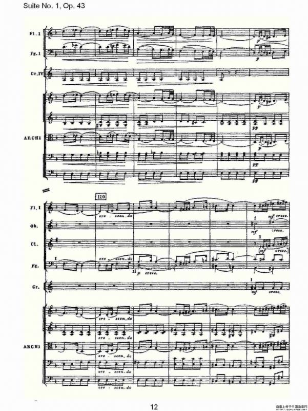 Suite No.1, Op.43 第一套曲,Op.43第三乐章