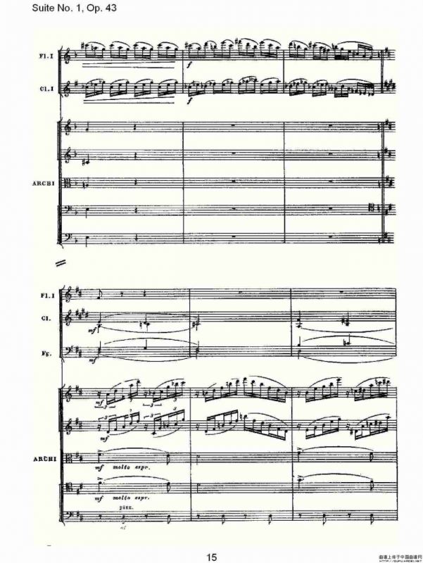 Suite No.1, Op.43 第一套曲,Op.43第三乐章