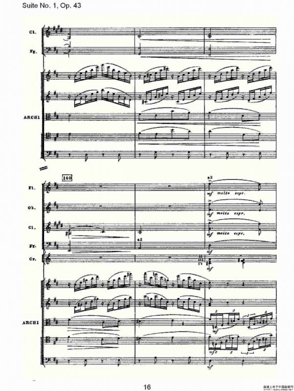 Suite No.1, Op.43 第一套曲,Op.43第三乐章