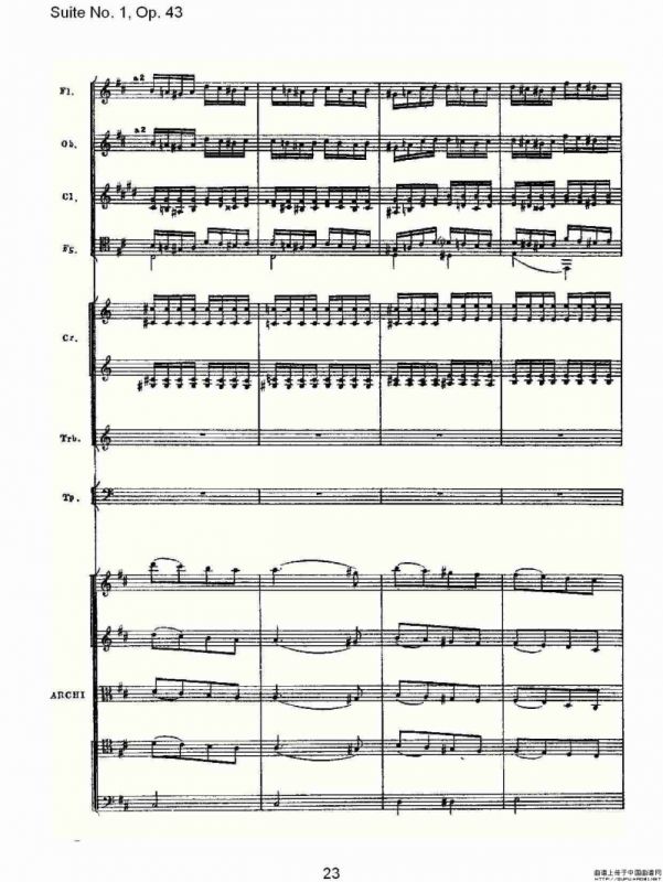 Suite No.1, Op.43 第一套曲,Op.43第三乐章