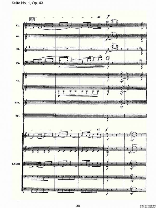Suite No.1, Op.43 第一套曲,Op.43第三乐章