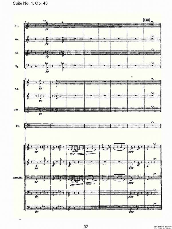 Suite No.1, Op.43 第一套曲,Op.43第三乐章