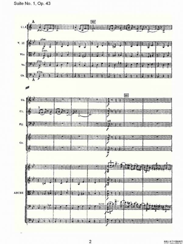 Suite No.1, Op.43 第一套曲,Op.43第二乐章