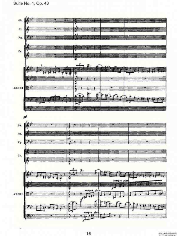 Suite No.1, Op.43 第一套曲,Op.43第二乐章
