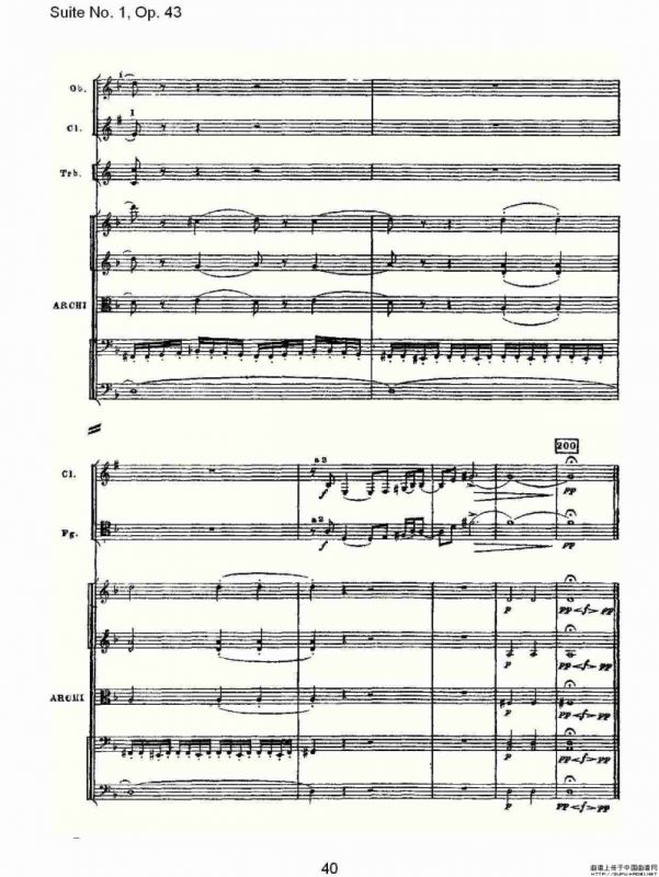Suite No.1, Op.43 第一套曲,Op.43第一乐章（二）