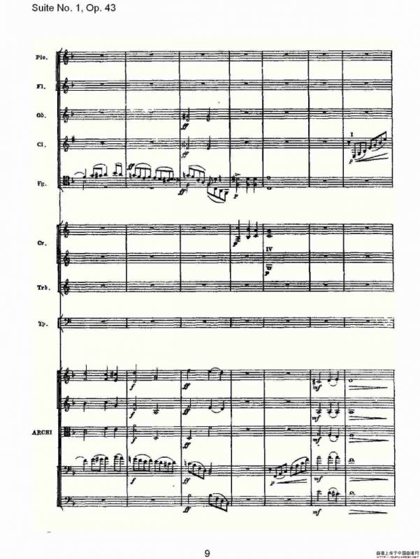 Suite No.1, Op.43 第一套曲,Op.43第一乐章（一）