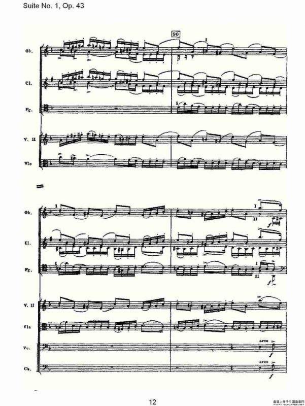 Suite No.1, Op.43 第一套曲,Op.43第一乐章（一）