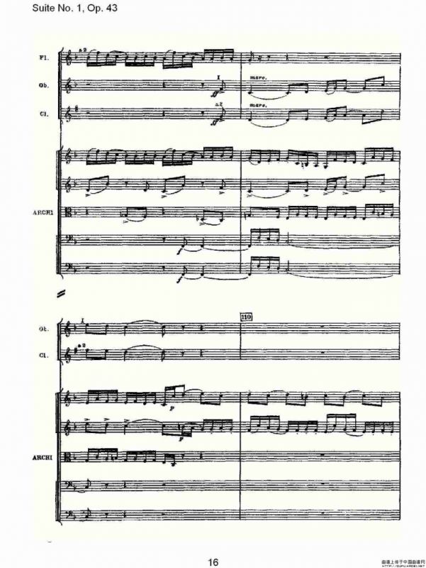 Suite No.1, Op.43 第一套曲,Op.43第一乐章（一）