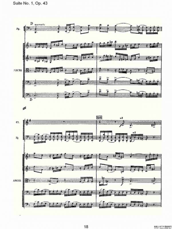 Suite No.1, Op.43 第一套曲,Op.43第一乐章（一）