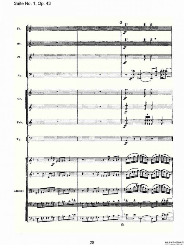 Suite No.1, Op.43 第一套曲,Op.43第一乐章（一）