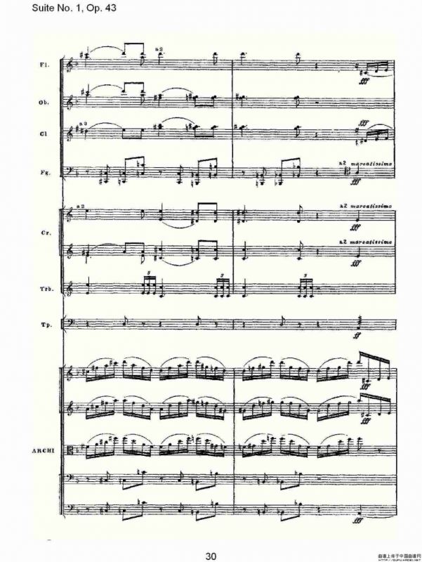 Suite No.1, Op.43 第一套曲,Op.43第一乐章（一）