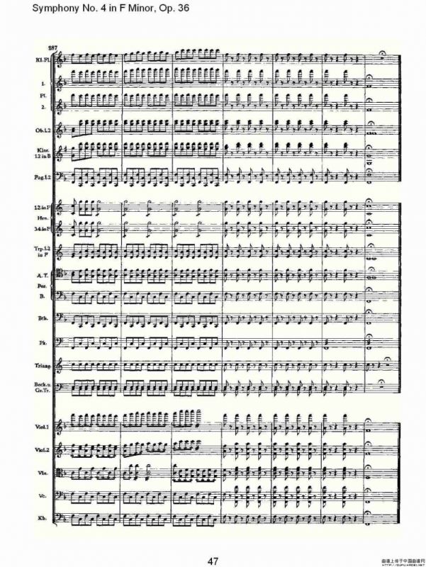 F小调第四交响曲, Op. 36 第四乐章（二）