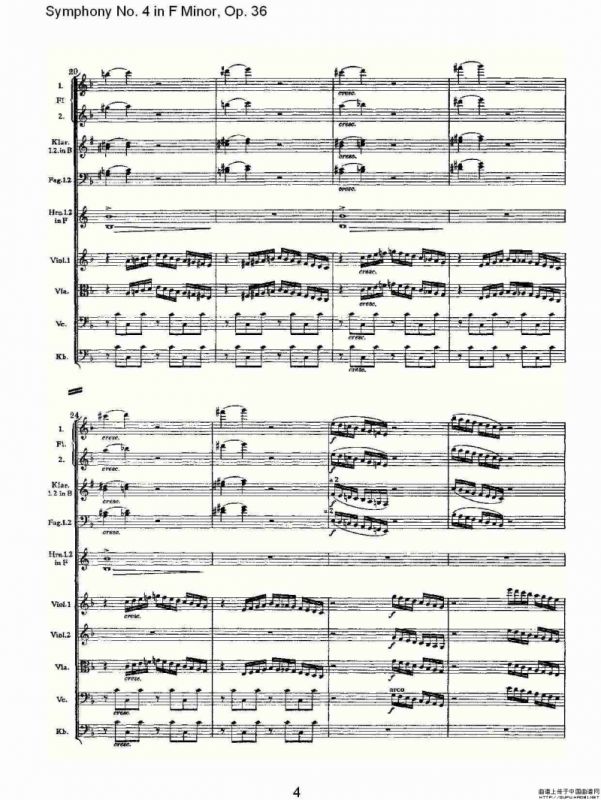 F小调第四交响曲, Op. 36 第四乐章（一）