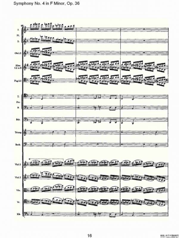F小调第四交响曲, Op. 36 第四乐章（一）