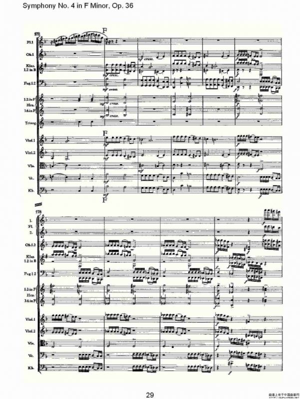 F小调第四交响曲, Op. 36 第四乐章（一）