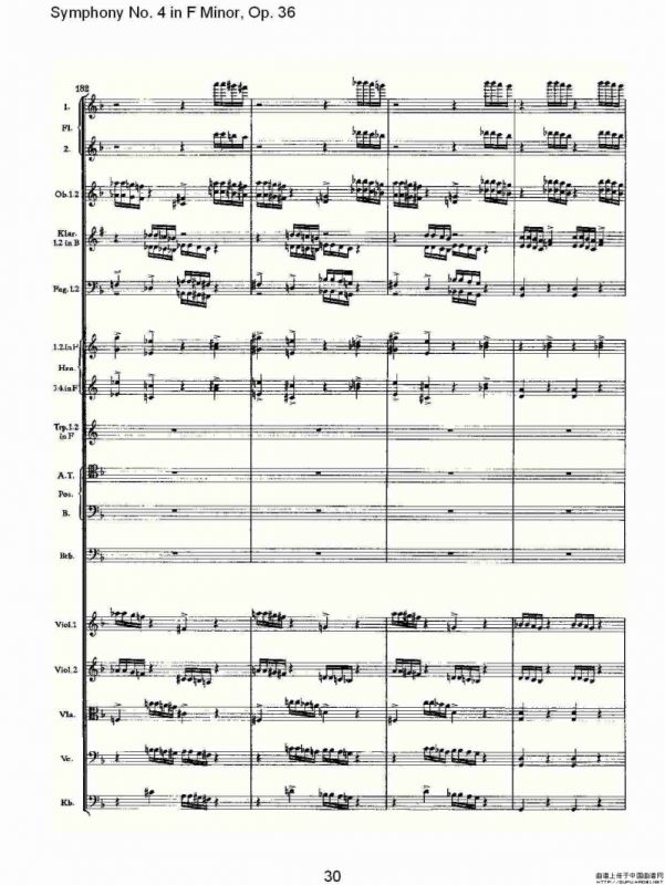 F小调第四交响曲, Op. 36 第四乐章（一）