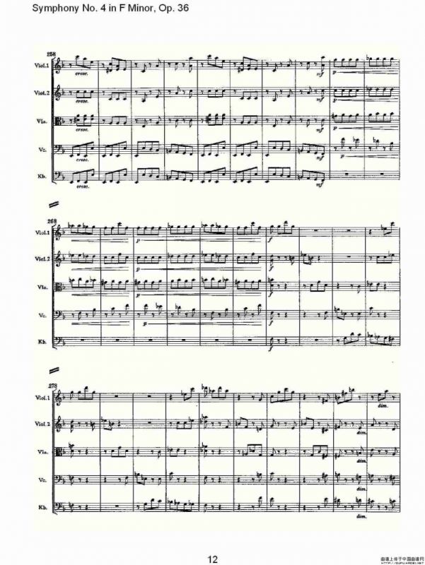 F小调第四交响曲, Op. 36 第三乐章