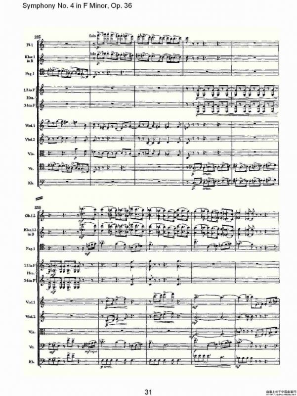 F小调第四交响曲, Op. 36 第一乐章（二）