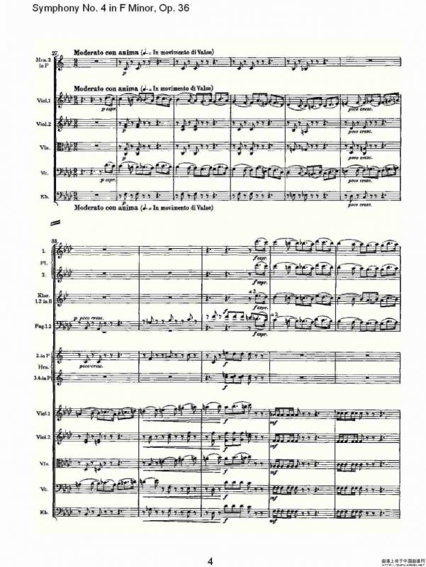 F小调第四交响曲, Op. 36 第一乐章（一）