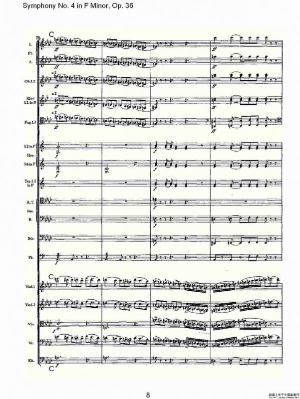 F小调第四交响曲, Op. 36 第一乐章（一）