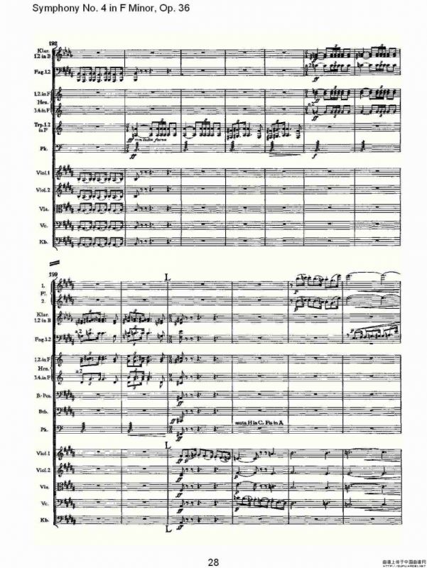 F小调第四交响曲, Op. 36 第一乐章（一）