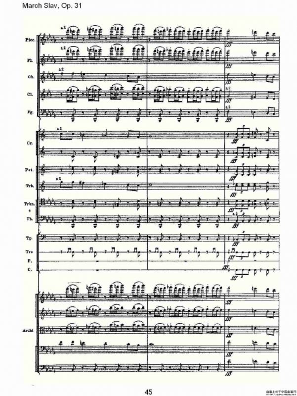 March Slav, Op.31 斯拉夫进行曲，Op.31（二）
