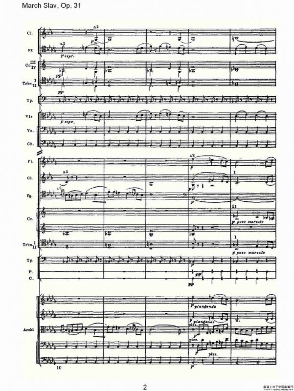 March Slav, Op.31 斯拉夫进行曲，Op.31（一）