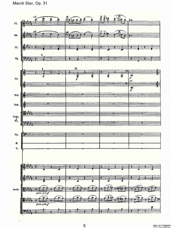 March Slav, Op.31 斯拉夫进行曲，Op.31（一）