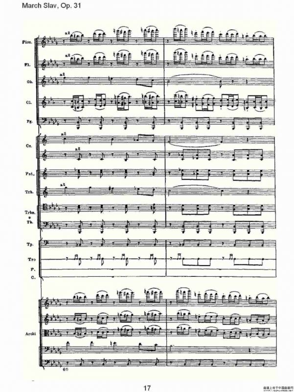 March Slav, Op.31 斯拉夫进行曲，Op.31（一）