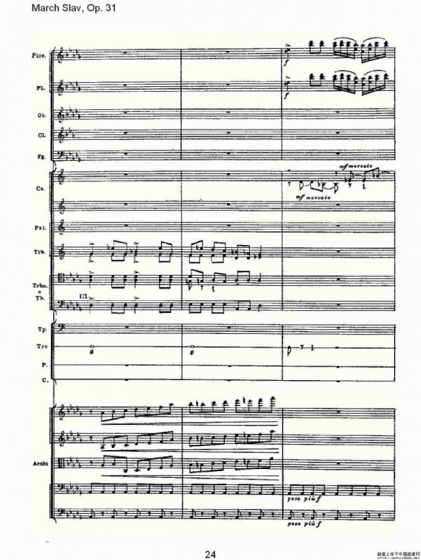 March Slav, Op.31 斯拉夫进行曲，Op.31（一）
