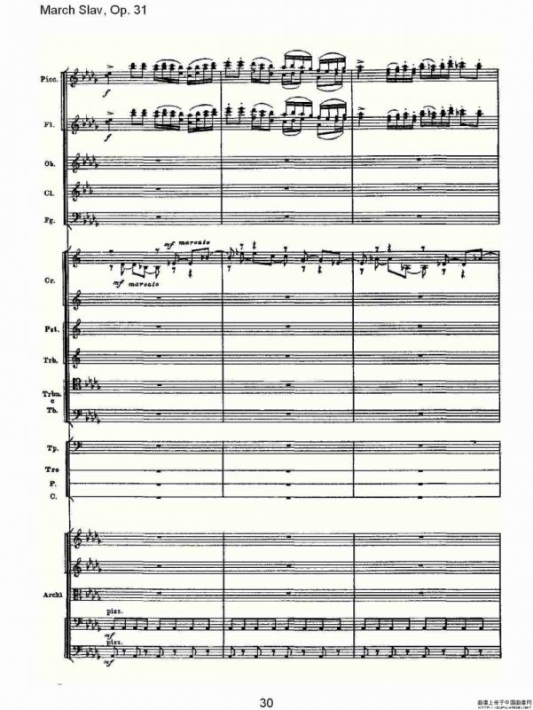 March Slav, Op.31 斯拉夫进行曲，Op.31（一）