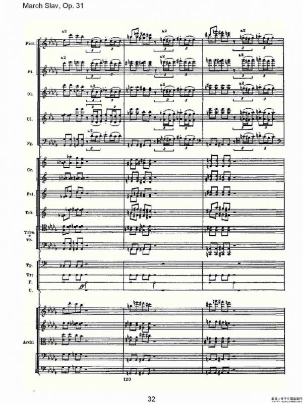 March Slav, Op.31 斯拉夫进行曲，Op.31（一）