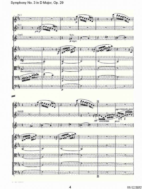 D大调第三交响曲, Op.29 第四乐章