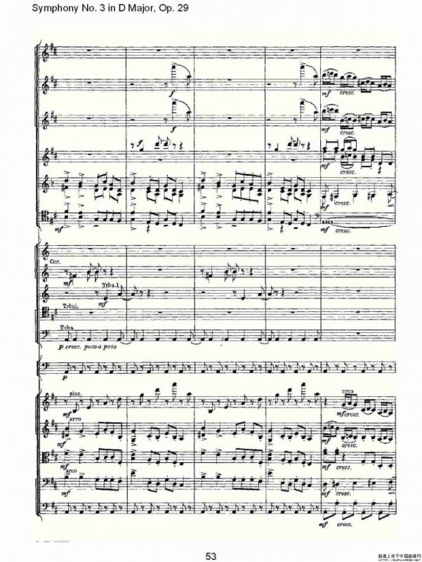 D大调第三交响曲, Op.29 第一乐章（二）
