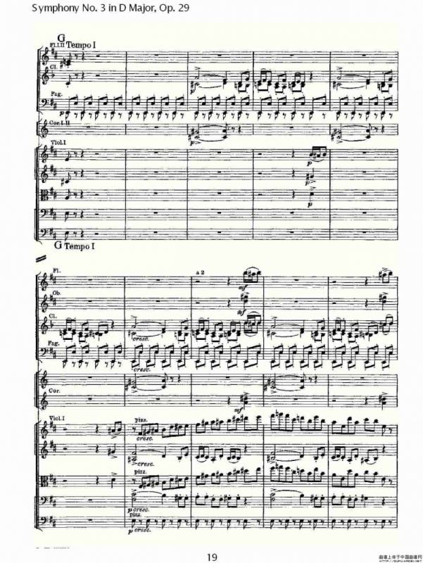 D大调第三交响曲, Op.29 第一乐章（一）