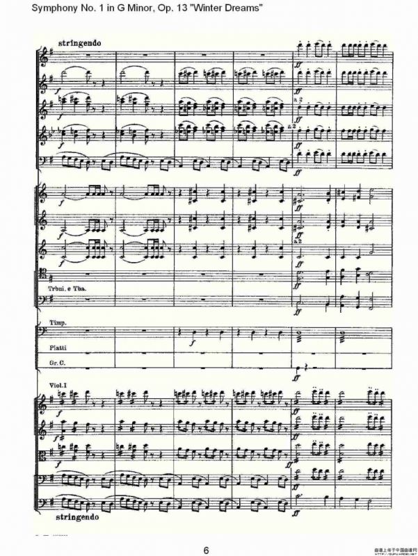 G小调第一交响曲, Op.13 冬天的梦幻Op.13第四乐章（一）