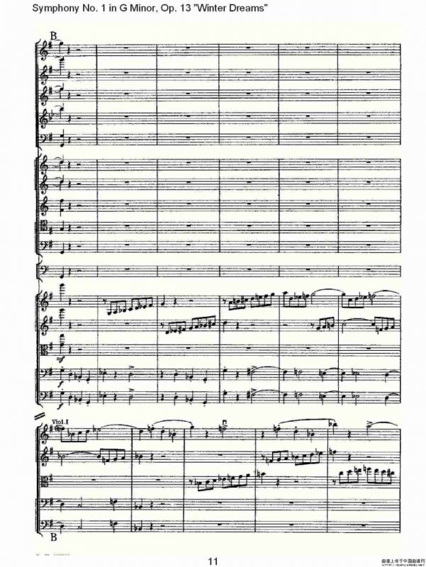 G小调第一交响曲, Op.13 冬天的梦幻Op.13第四乐章（一）