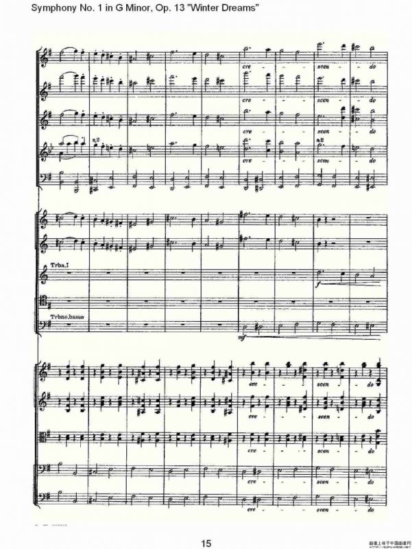 G小调第一交响曲, Op.13 冬天的梦幻Op.13第四乐章（一）