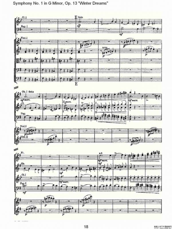 G小调第一交响曲, Op.13 冬天的梦幻Op.13第四乐章（一）