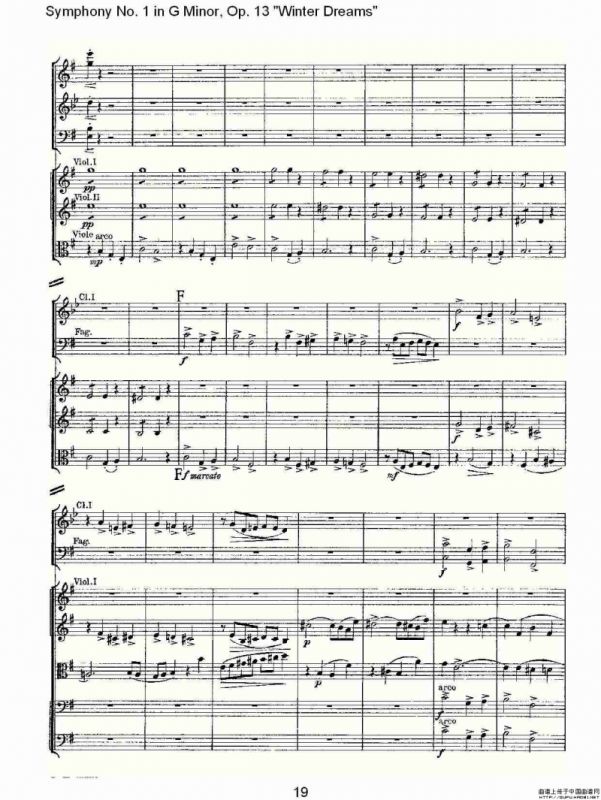 G小调第一交响曲, Op.13 冬天的梦幻Op.13第四乐章（一）