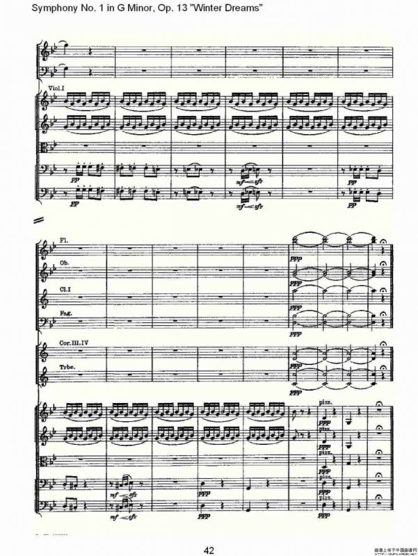 G小调第一交响曲, Op.13 冬天的梦幻Op.13第一乐章（二）