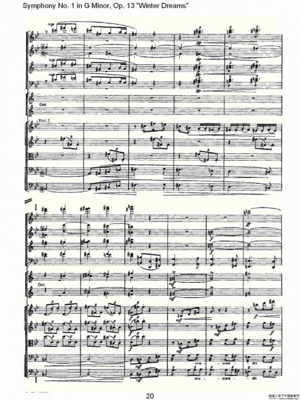 G小调第一交响曲, Op.13 冬天的梦幻Op.13第一乐章（一）