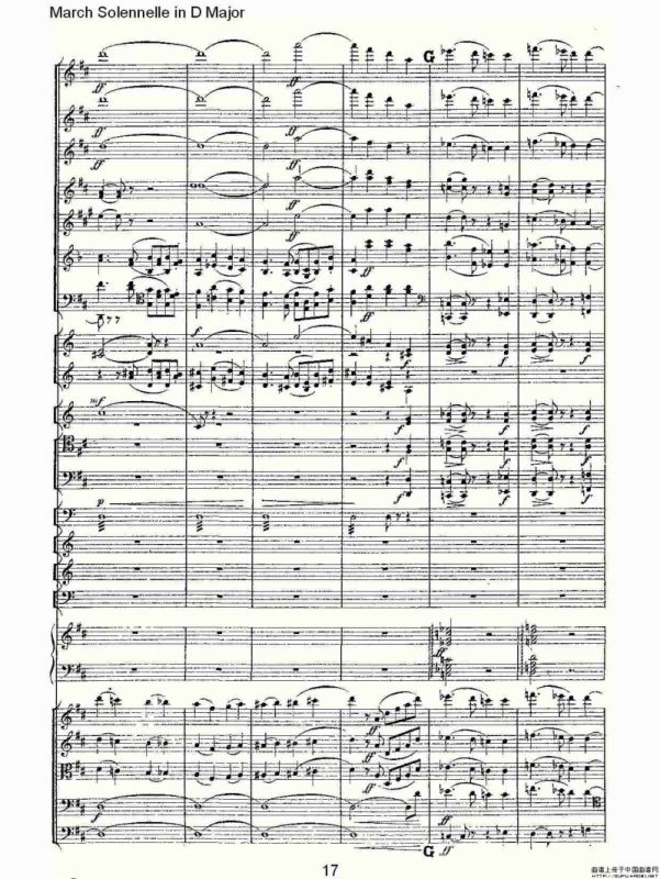March Solennelle in D Major D大调军管乐