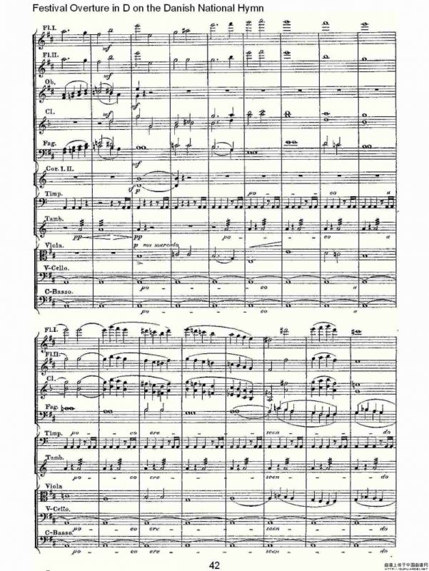 D调丹麦圣歌节日序曲（二）