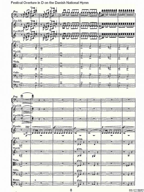 D调丹麦圣歌节日序曲（一）