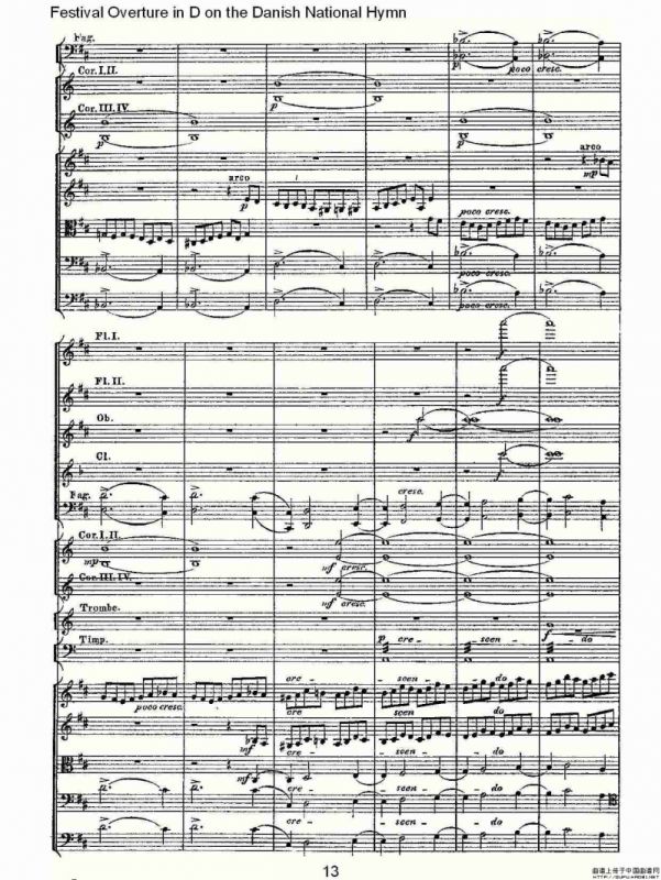 D调丹麦圣歌节日序曲（一）