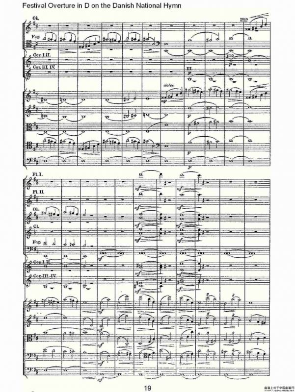 D调丹麦圣歌节日序曲（一）